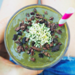 maca cacao pumpkinseed butter smoothie