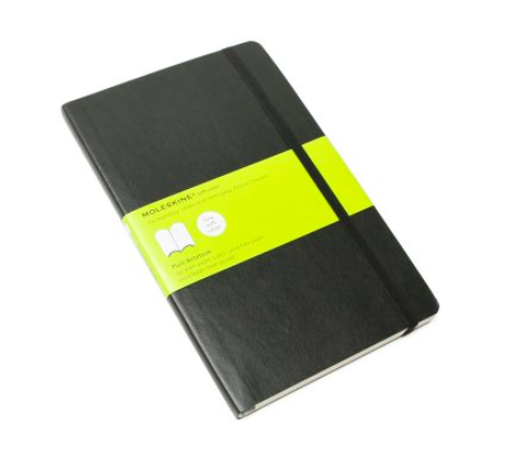 Moleskin soft cover plain page notebook