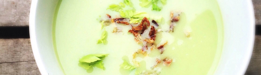 Creamy Cauliflower and Asparagus Soup